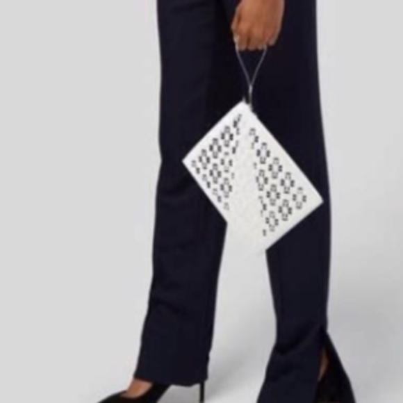 Tory Burch White PVC Cutout Clutch/Wristlet - Picture 5 of 7